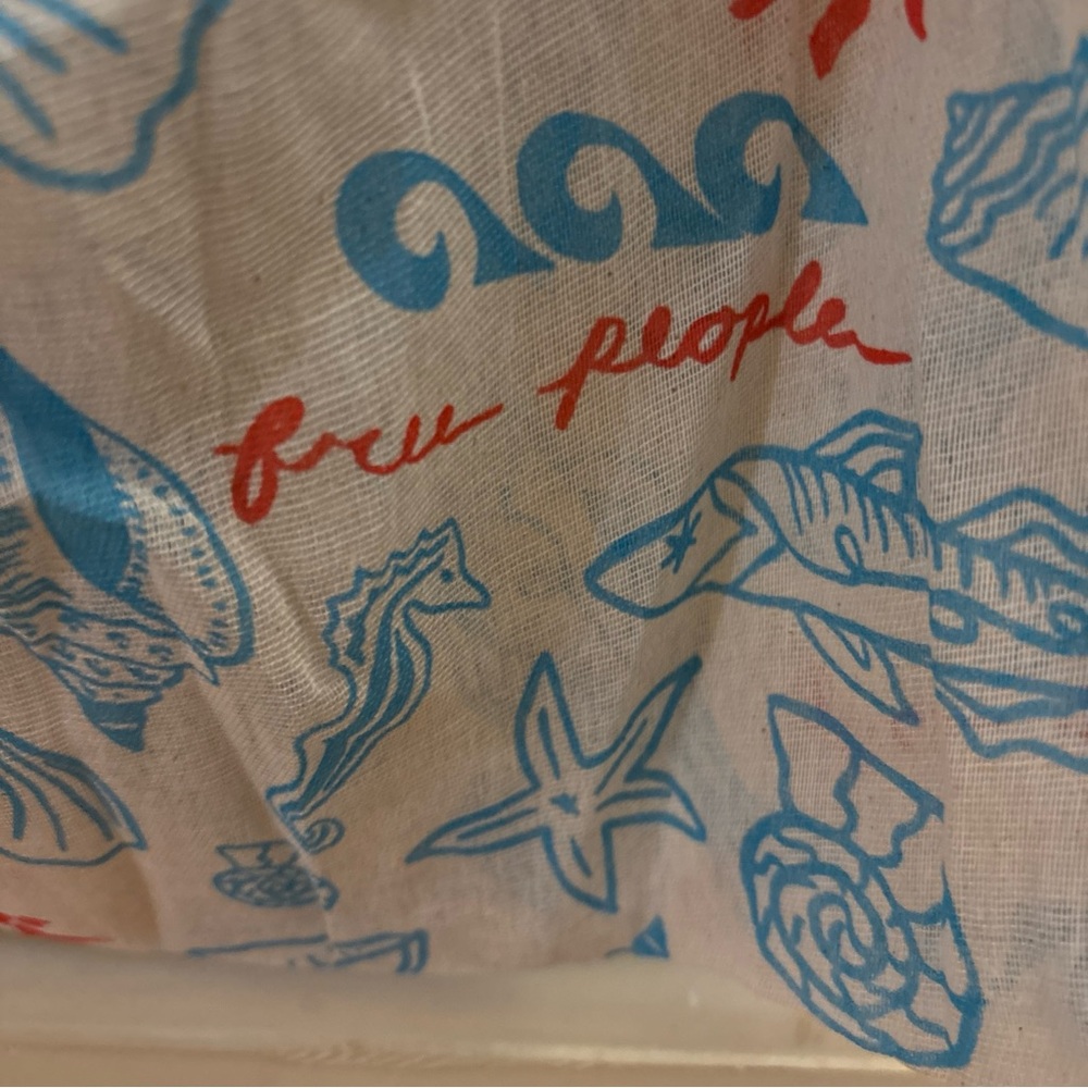 Seashell Print Tote Bag FREE PEOPLE - Picture 4 of 6